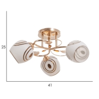 Люстра "Дорис" 3х40Вт Е27 Золото МОДЕЛЬ: 2679462