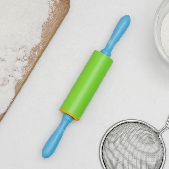 Скалка, 21 см, рабочая часть 9 см, цвет МИКС Скалка, 21 см, рабочая часть 9 см, цвет МИКС