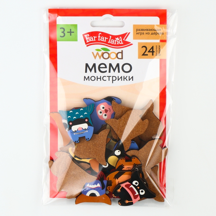 Игра настольная мемо «Монстрики» Far far land wood (24 фишки в коробке) Игра настольная мемо «Монстрики» Far far land wood (24 фишки в коробке)