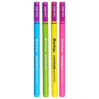 Ручка гелевая 0,5 мм Berlingo Color Stick, стержень чёрный, корпус микс