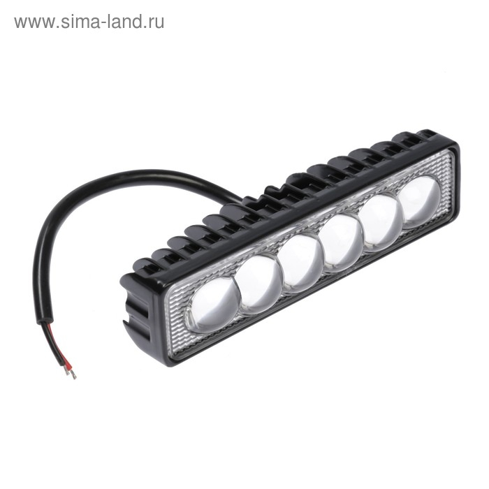 Противотуманная фара, 12 В, 6 LED, IP67, 18 Вт, направленный линзованный свет Противотуманная фара, 12 В, 6 LED, IP67, 18 Вт, направленный линзованный свет