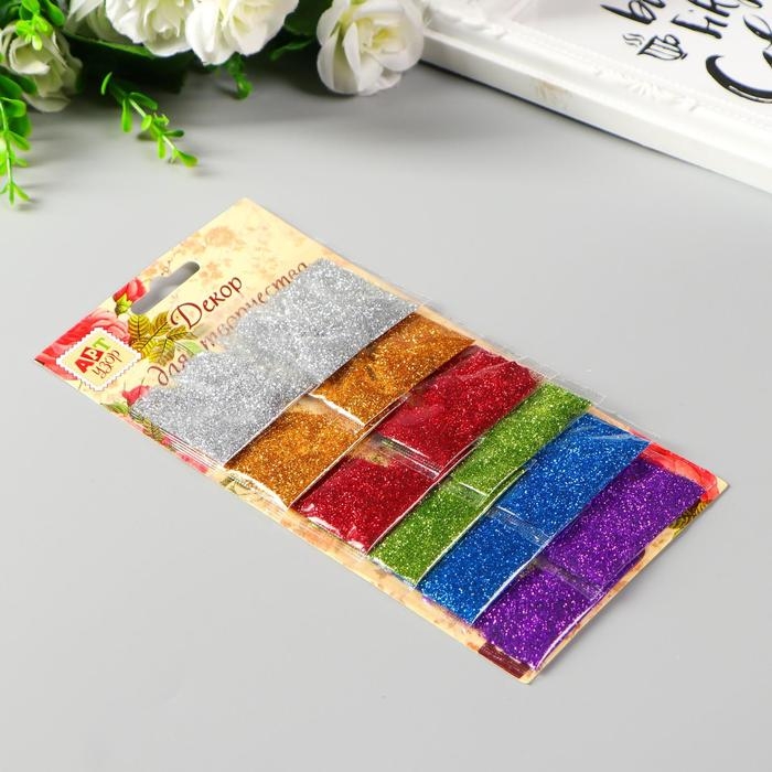 Глиттер на блистере (набор 12 пакетов (2 грамма - 1 пакет) ассорти Глиттер на блистере (набор 12 пакетов (2 грамма - 1 пакет) ассорти