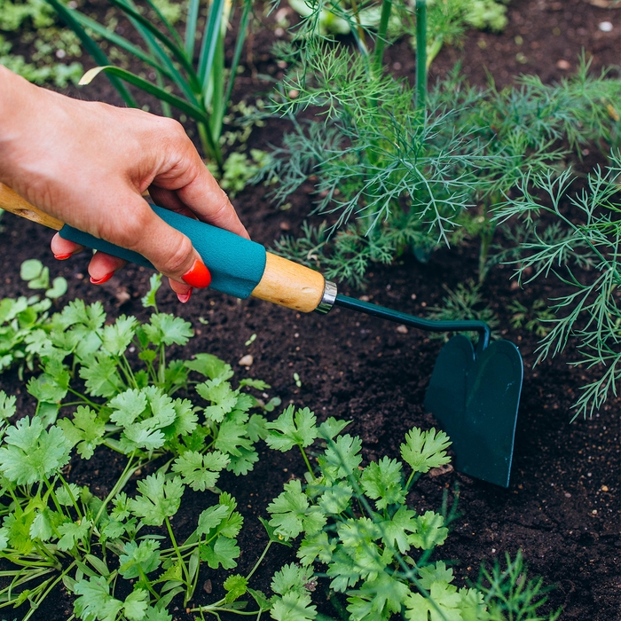 Тяпка посадочная Greengo, длина 28,5 см, деревянная ручка с поролоном Тяпка посадочная Greengo, длина 28,5 см, деревянная ручка с поролоном