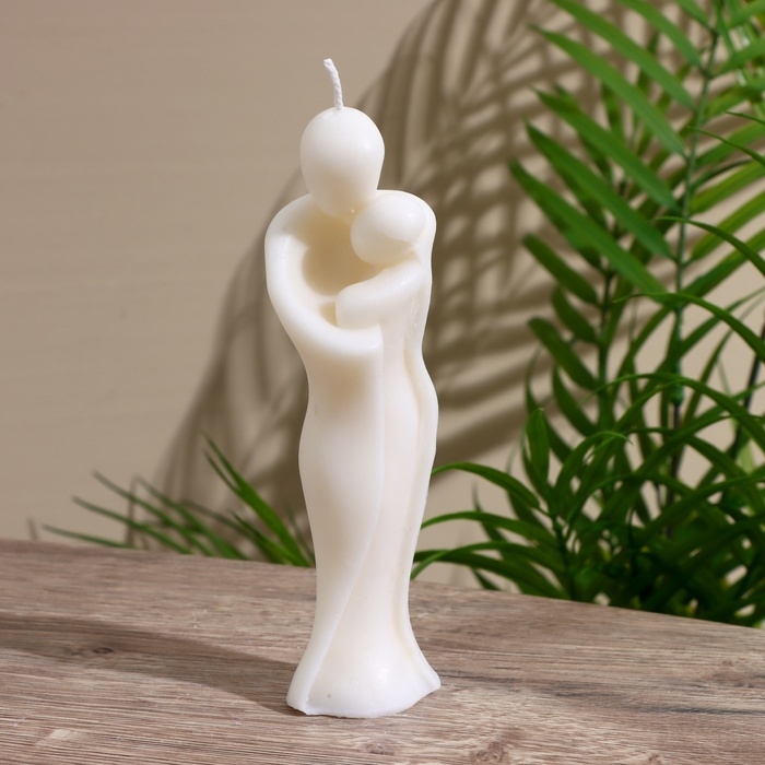 Свеча  Свеча "Объятие" 4х4х15 см, парафин