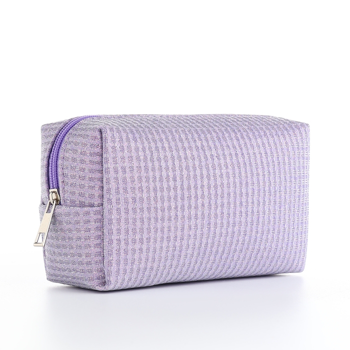 Косметичка на молнии, цвет сиреневый Косметичка на молнии, цвет сиреневый