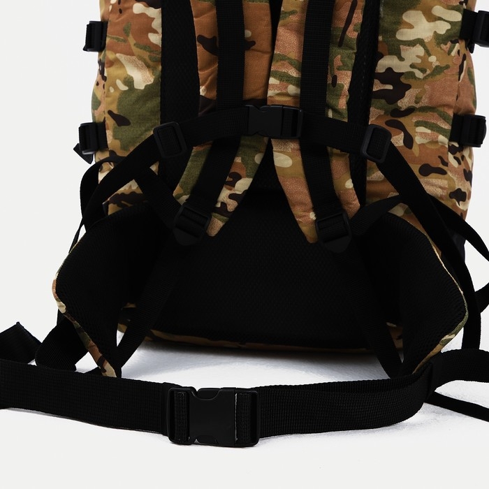 Рюкзак туристический, 100 л, отдел на молнии, 3 наружных кармана, Huntsman, цвет хаки Рюкзак туристический, 100 л, отдел на молнии, 3 наружных кармана, Huntsman, цвет хаки