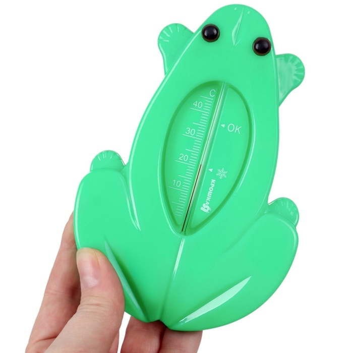 Термометр для ванной «Лягушка», цвет зеленый Термометр для ванной «Лягушка», цвет зеленый