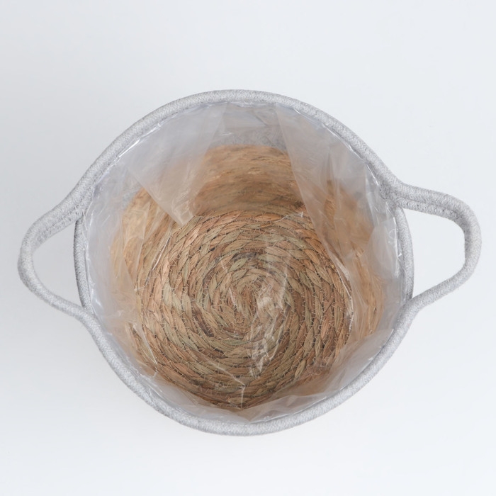 Набор корзин из 3 шт, D30xH23, D25xH20, D22xH17 см, рогоз Набор корзин из 3 шт, D30xH23, D25xH20, D22xH17 см, рогоз