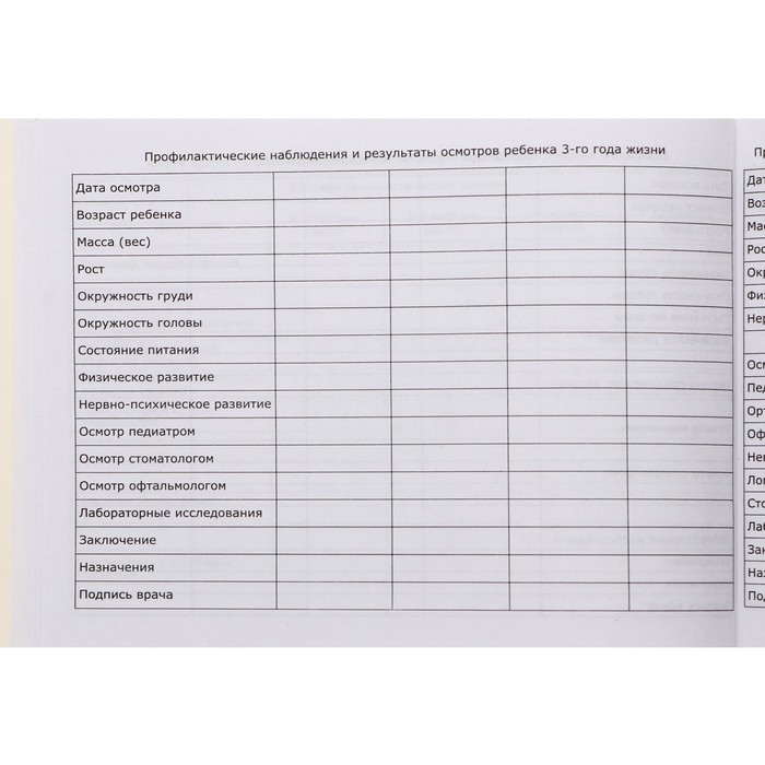 Медицинская карта ребёнка "С заботой", форма №112/у, 80 листов