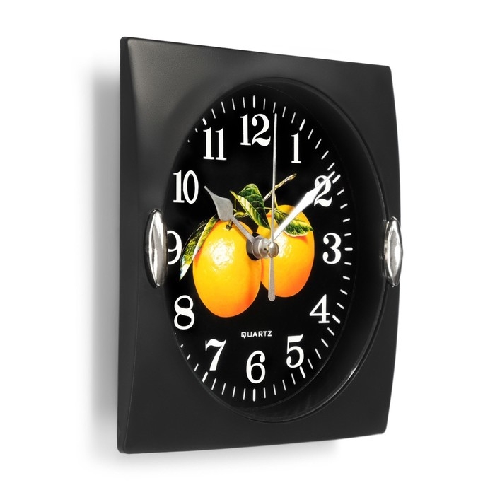 Часы настенные для кухни  Часы настенные для кухни "Фрукты", для дома и дачи, 15 х 15 см, d-13 см