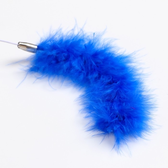 Дразнилка - удочка  Дразнилка - удочка "Хвост" на деревянной палочке, микс цветов