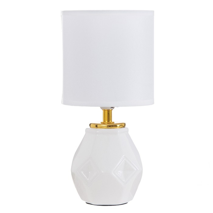 Настольная лампа Настольная лампа "Алес" Е14 40Вт белый 13х13х25 см RISALUX