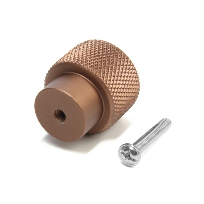 Ручка-кнопка CAPPIO,  d=25 mm. цвет коричневый