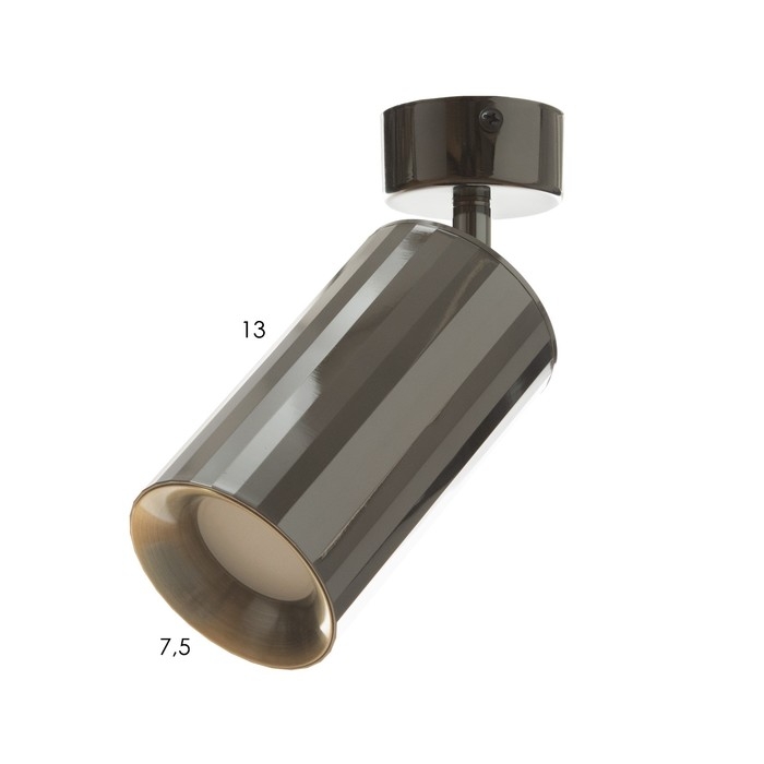 Спот Спот "Алисер" GU10 черный хром 7,5х7,5х20 см