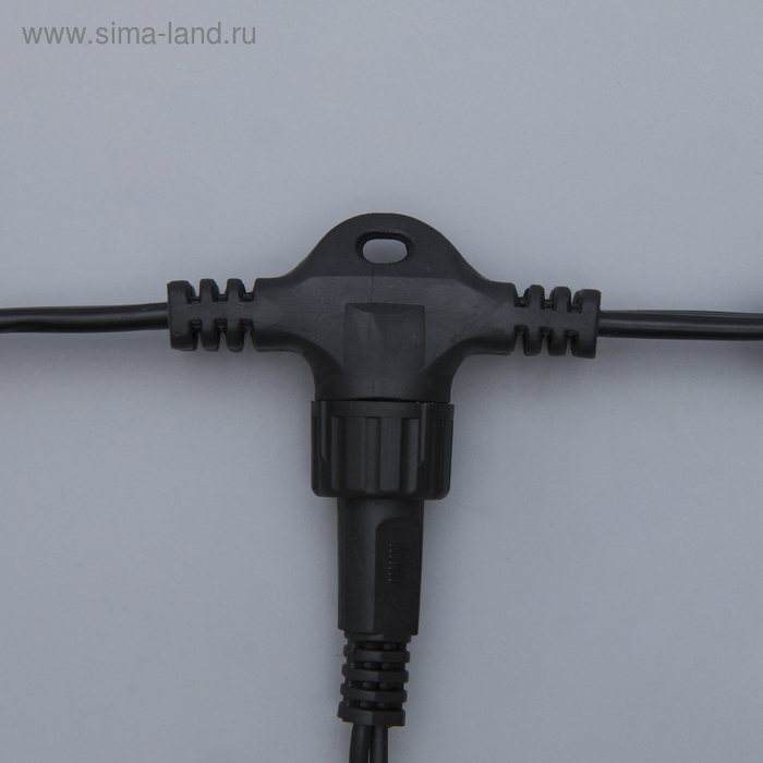 Гирлянда «Занавес» 2 × 1.5 м, IP44, УМС, тёмная нить, 360 SMD-LED, свечение белое, 220 В