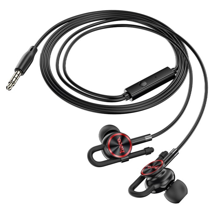 Наушники Hoco M84, проводные, вакуумные, микрофон, 1.2 м, чёрные Наушники Hoco M84, проводные, вакуумные, микрофон, 1.2 м, чёрные