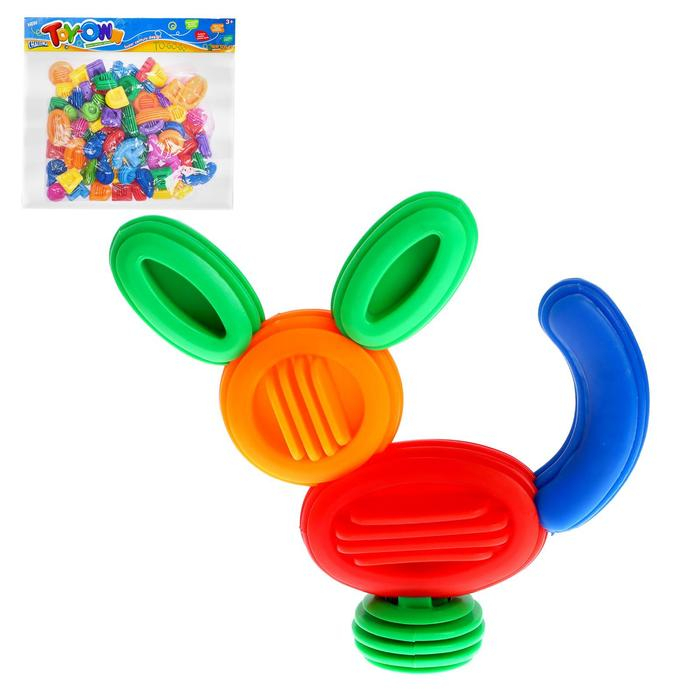 Конструктор «Необычные фигурки», 80 деталей, размер одной детали 6 х 2 х 1,5 см Конструктор «Необычные фигурки», 80 деталей, размер одной детали 6 х 2 х 1,5 см