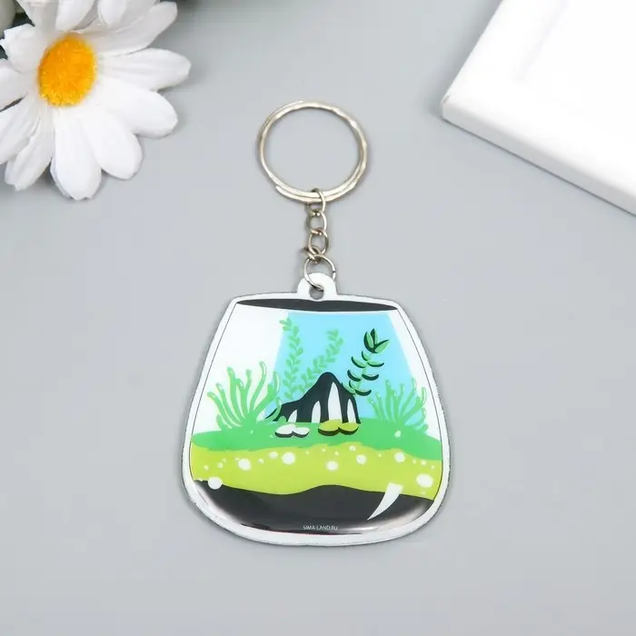 Брелок PVC Брелок PVC "Флорариум" 6,2х5,8 см