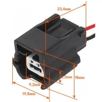 Разъём 2 pin с проводами для датчика ABS Лада, Renault, Nissan; для датч. темп. охл. жид. Renault