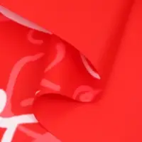 Пленка для цветов, "Сердца", красная, 57х57 см