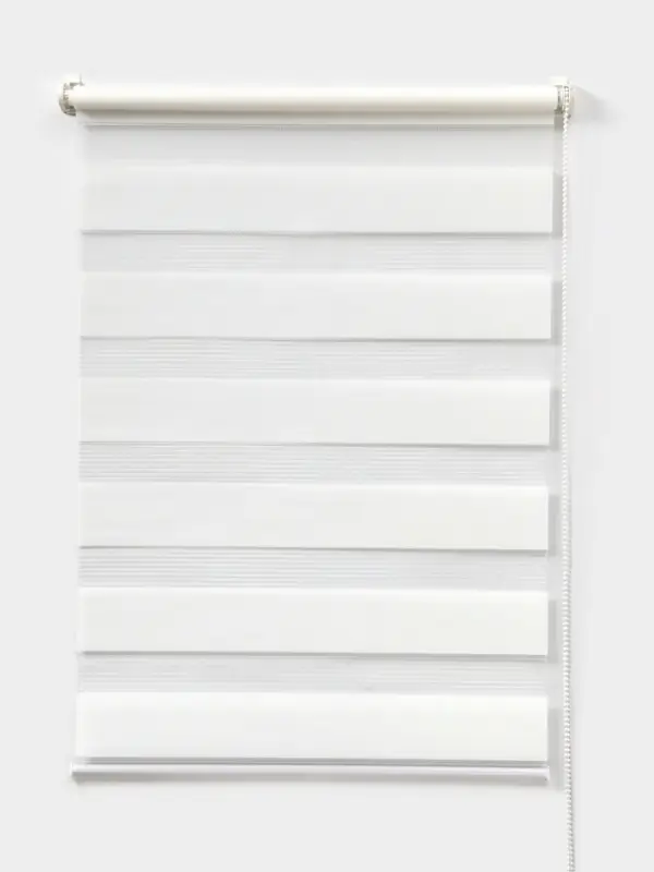 Штора рулонная 60&times;160 см &laquo;День и Ночь&raquo;, по полотну 56&times;160 см, белая