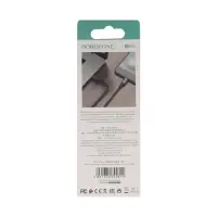 Кабель Borofone BX54, microUSB - USB, 2.4 А, 1 м, оплётка нейлон, чёрный