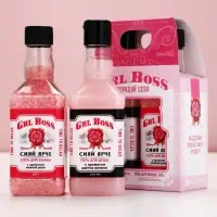 Подарочный набор косметики GRL BOSS, гель для душа виски 250 мл и соль для ванны 300 г, Чистое счастье