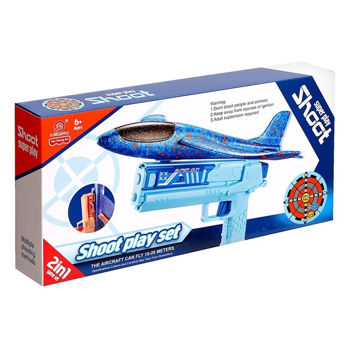 Пистолет «Аэродром», стреляет самолетом, цвета МИКС Пистолет «Аэродром», стреляет самолетом, цвета МИКС