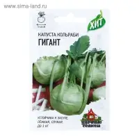Семена Капуста кольраби "Гигант", ц/п, 0,2 г серия ХИТ х3 Семена Капуста кольраби "Гигант", ц/п, 0,2 г серия ХИТ х3