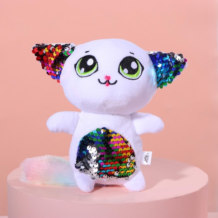 Мягкая игрушка с пайетками «Кошечка Шанти», 20 см х 9 см х 16 см Мягкая игрушка с пайетками «Кошечка Шанти», 20 см х 9 см х 16 см