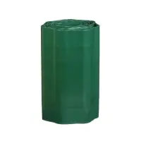 Лента бордюрная, 30 см &times; 9 м, толщина 0.6 мм, гофра, пластиковая, зелёная