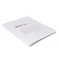Скоросшиватель Calligrata &laquo;Дело&raquo;, 300 г/м&sup2;, белый, немелованный, до 200 л