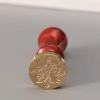Печать для сургуча с пластиковой ручкой &laquo;Буква N на вензеле&raquo;, 2.5&times;2.5&times;6.3 см