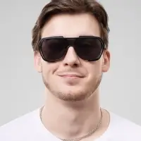 Очки солнцезащитные &laquo;OneSun. Маска&raquo;, uv 400, линза 4.5&times;5.8 см, чёрный