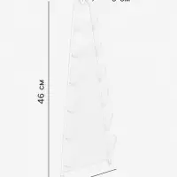 Подставка для крышек подвесная, 19.5&times;9&times;46 см, белая