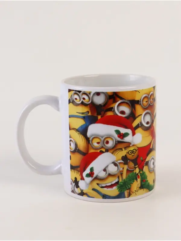 Кружка новогодняя сублимация 320 мл, Миньоны Кружка новогодняя сублимация 320 мл, Миньоны