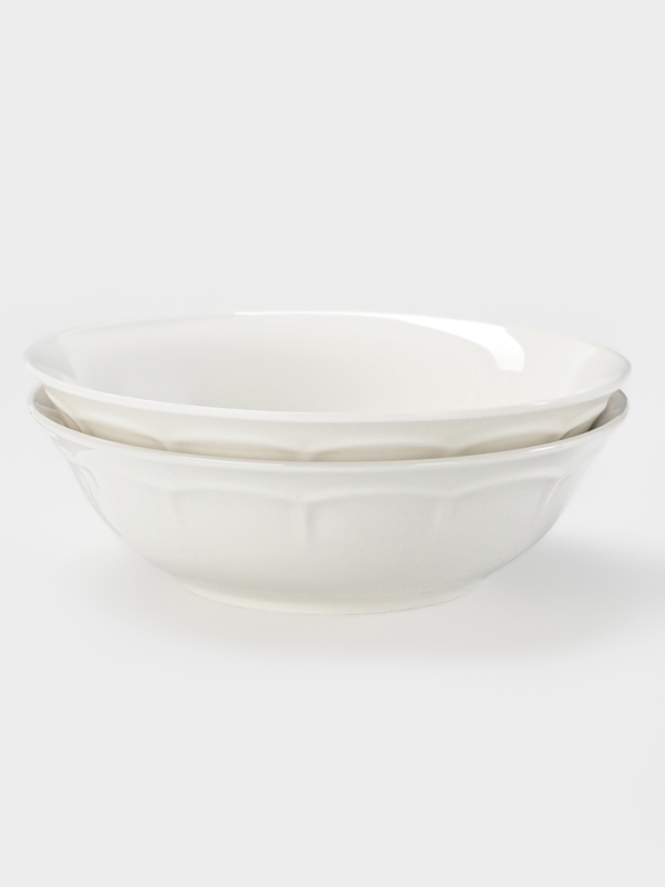 Тарелки глубокие WY Renessans, 850 мл, d=22.5 см, фарфор, белые