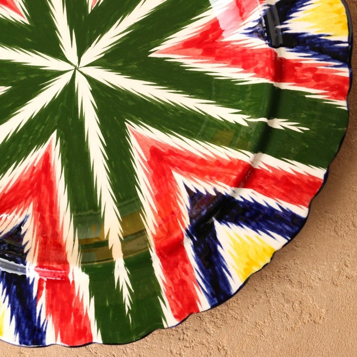 Блинница Риштанская Керамика Атлас, 24 см, Блинница Риштанская Керамика Атлас, 24 см,