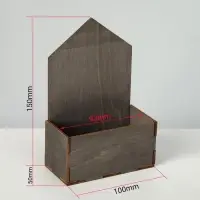 Подставка под открытки 1 ячейка, 10&times;5&times;15 см, толщина 3 мм, серый