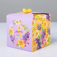 Коробка подарочная складная, упаковка, «С 8 Марта», 12 х 12 х 12 см