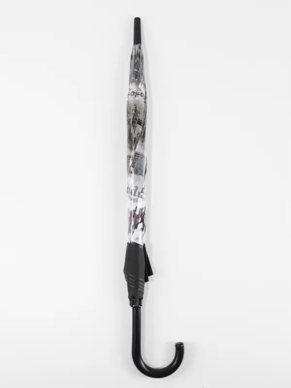 Зонт - трость полуавтоматический &laquo;Города&raquo;, 8 спиц, R=40/60 см, d=80 см, рисунок МИКС