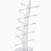 Подставка под очки, настольная, 5 мест, оргстекло, 34.5&times;16&times;13.5 см, прозрачная