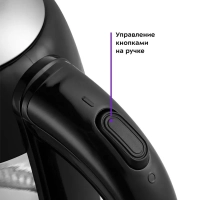 Чайник электрический стеклянный с подсветкой КТ-6125 - 1.7 л