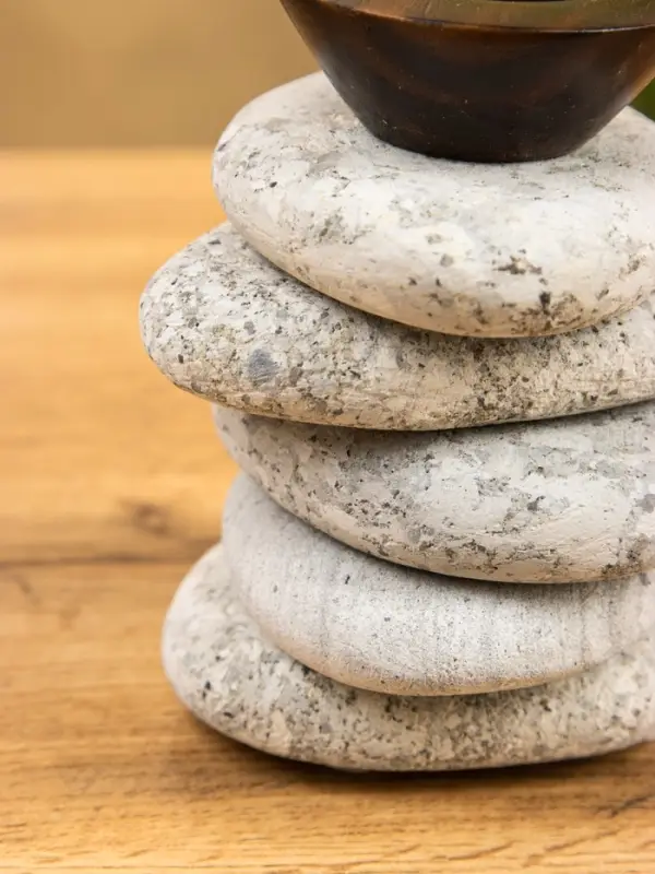 Подсвечник "Каменная башня" камень 10х10х13 см, цв. серый