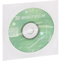 Носители информации Bigtech YCDRB005 CD-R 700 МБ/48х/1шт конверт белый