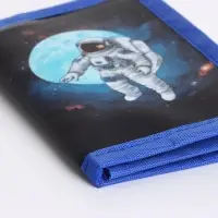 Кошелёк детский &laquo;Космонавт&raquo;, на липучке, Выбражулька, синий