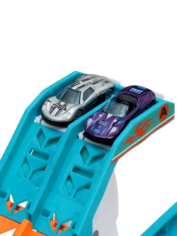 Автоград Автовоз с большой горкой и 10 машинками Автоград Автовоз с большой горкой и 10 машинками