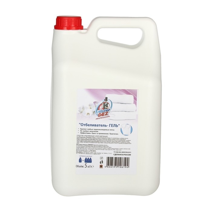 Гель отбеливатель Mister Dez Professional, 5 л Гель отбеливатель Mister Dez Professional, 5 л