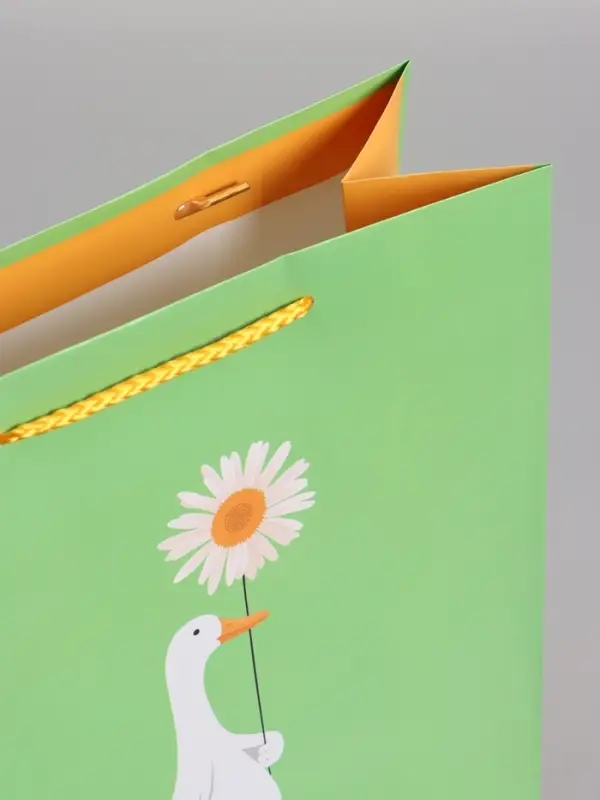 Пакет подарочный ламинированный "Ромашка" 26 х 12 х 32 см