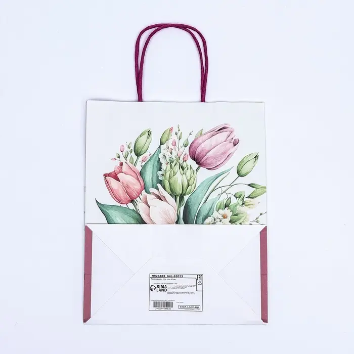 Пакет крафт «Самой лучшей» 21×11×27 см Пакет крафт «Самой лучшей» 21×11×27 см